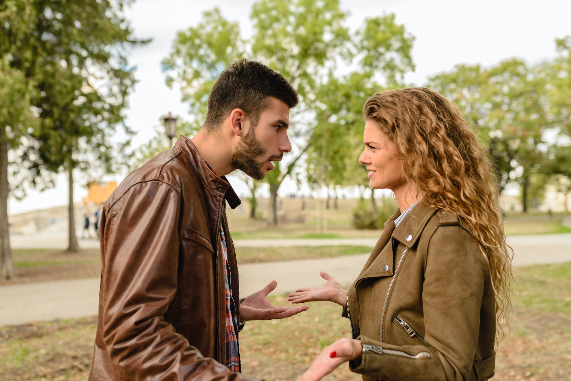 pexels-photo-984950 - The Paris Post man and woman wearing brown leather jackets