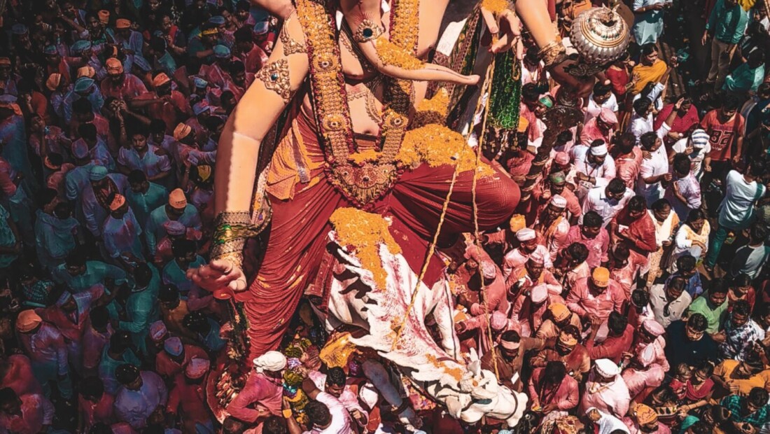Ganesh visarjan in India