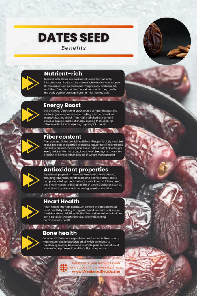 Remarkable_dates_seed_benefits - The Paris Post Amazing date seed benefits when you consume them. | Date seeds should never be thrown away after use because they have so many amazing health advantages. Learn more about the vitamins and minerals that dates seed provide for your health.