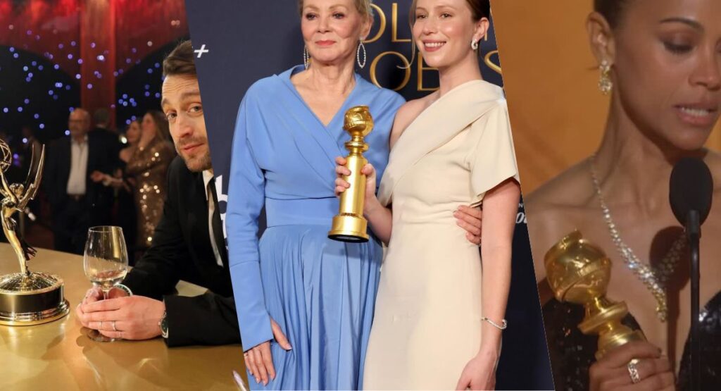 A recap of the 82nd Golden Globes Awards, highlighting unexpected winners, notable performances, and a discussion on the complexities of gender identity in the entertainment industry.