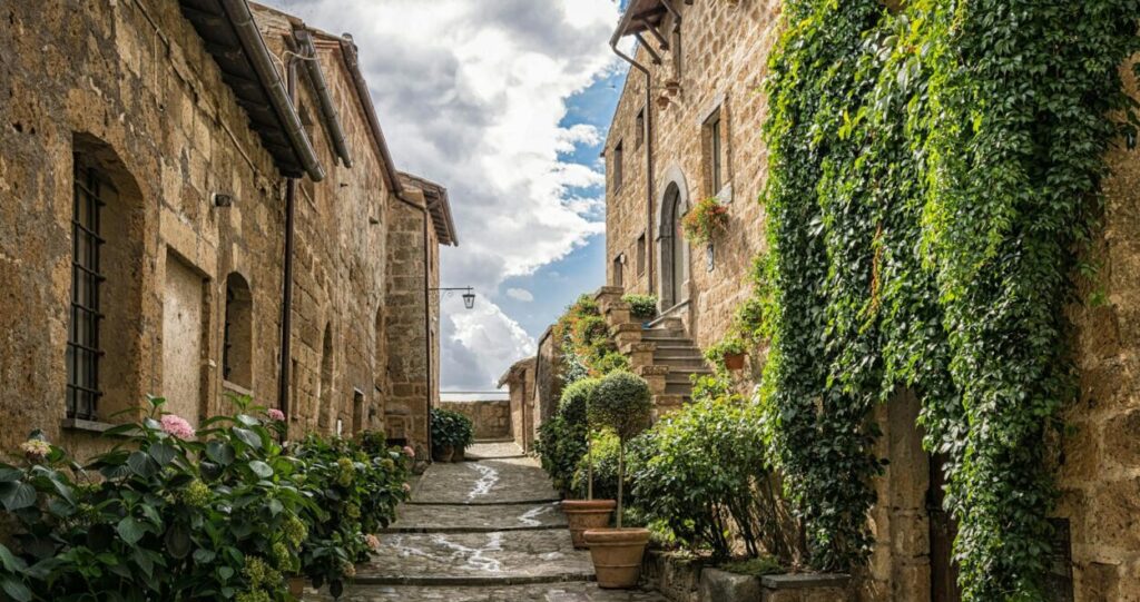 concrete houses covered with leaves: A poetic journey through haunting echoes, the weight of seven years, and the quiet loneliness of a one-person town. Intimate verses of loss and longing.